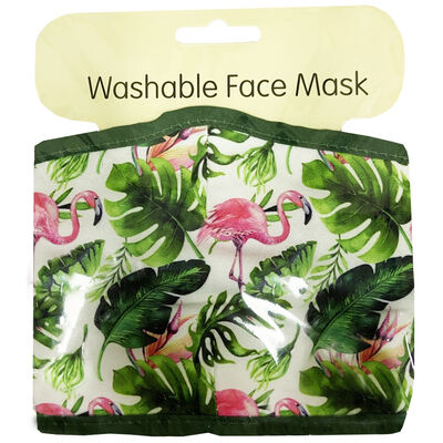 Forest Flamingo Face Mask image number 1
