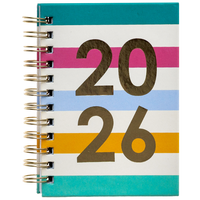 2026 Striped Week to View Wiro Pocket Diary