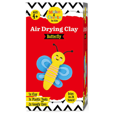 Make Your Own Air Dry Clay Figure: Butterfly image number 1