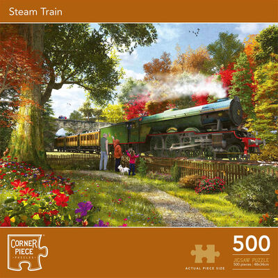 Steam Train 500 Piece Jigsaw Puzzle image number 1