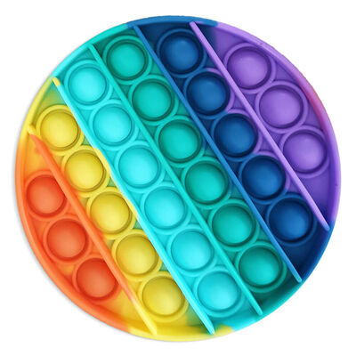 Rainbow Push Popper Fidget Toy: Assorted image number 1