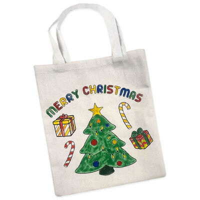 Paint Your Own Christmas Tote Bag From 0.75 GBP | The Works