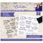 Sara Signature Vintage Butterflies Clear Acrylic Stamp: Butterfly Kisses image number 1