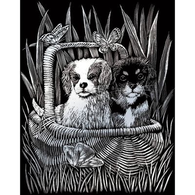 A4 Engraving Art Set: Spaniels image number 2