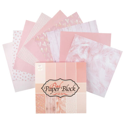 Pink Paper Block Design Pad: 6" x 6" image number 2