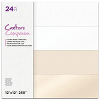 Crafters Companion Neutral Cardstock Pad: Pack of 24