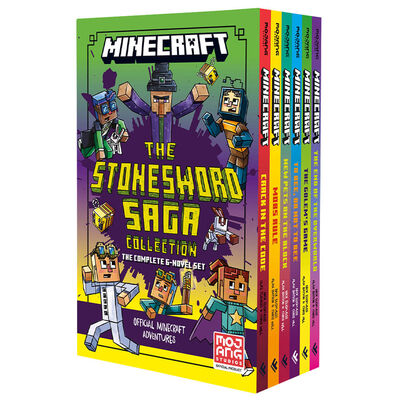 Minecraft The Stonesword Saga: 6 Book Set image number 1