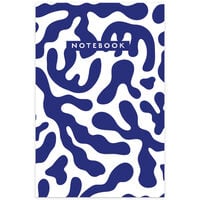 A5 Casebound Blue Abstract Waves Notebook
