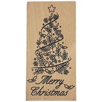 Merry Christmas Tree Stamp