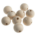 Trimits: Wooden Beads 25mm - Pack of 9 image number 1