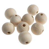 Trimits: Wooden Beads 25mm - Pack of 9