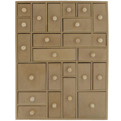 Christmas Multi-Shaped Wooden Advent Calendar image number 1