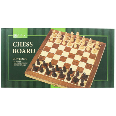Traditional Wooden Chess Board Game image number 1