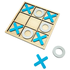 Wooden Tic Tac Toe image number 1