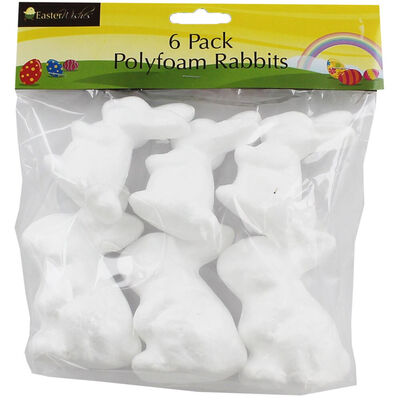 Easter Polyfoam Rabbits: Pack of 6 image number 1