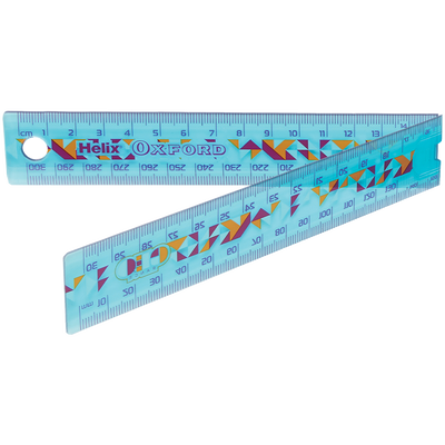 Helix Oxford Geo Folding Ruler: Blue image number 1