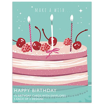 Make a Wish Happy Birthday Notecards image number 1