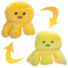 Large Reversible Squid Plush Toy: Orange & Yellow image number 2