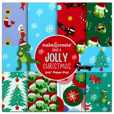 Have a Jolly Christmas Paper Pad: 6 x 6 Inches image number 1