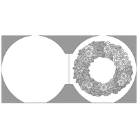 Christmas Wreaths Colouring Book