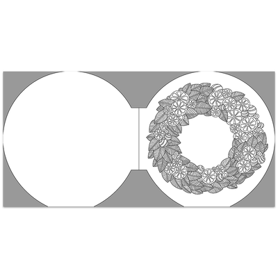 Christmas Wreaths Colouring Book image number 3