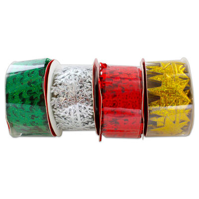 3m Christmas Ribbon: Assorted image number 2
