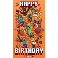 Minecraft Birthday Card