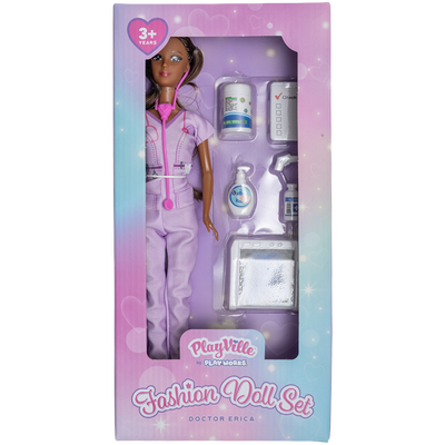PlayWorks PlayVille Doctor Fashion Doll Set image number 1