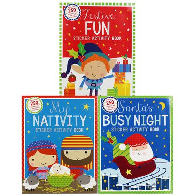 Christmas Sticker Fun: 6 Activity Book Bundle image number 3