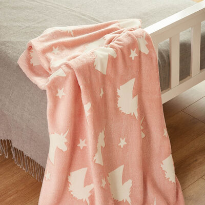 Glow In The Dark Blanket: Unicorn image number 4