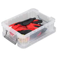 Whitefurze Allstore 2.3 Litre Clear Plastic Storage Box