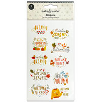 Autumn Greeting Stickers: Pack of 2