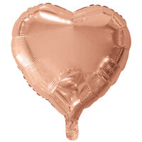 18 Inch Rose Gold Heart Helium Balloon
