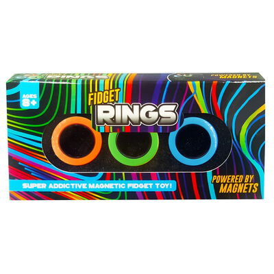Magnetic Fidget Rings: Pack of 3 Assorted image number 2