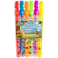 Dinosaur Bubble Wands: Pack of 6