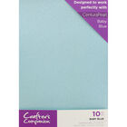 Crafters Companion Glitter Card 10 Sheet Pack - Baby Blue image number 1