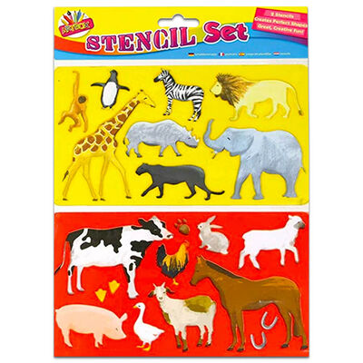 Fun Stencils Pack of 2: Assorted image number 3