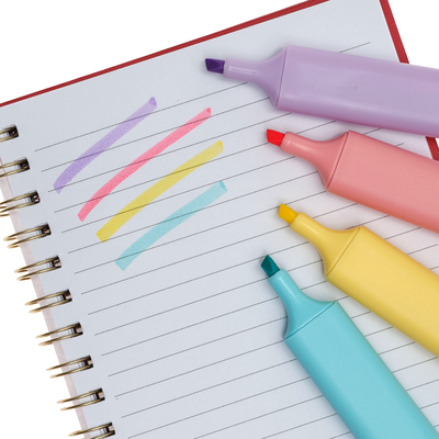 Works Essentials Pastel Highlighter Pens: Pack of 4 image number 4
