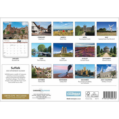 Suffolk 2020 A4 Wall Calendar image number 2