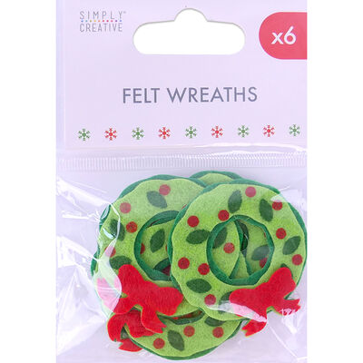 Felt Wreaths - 6 Pack image number 1