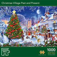 Christmas Village Past & Present 1000 Piece Jigsaw Puzzle