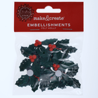 Felt Holly Embellishments: Pack of 12 image number 3