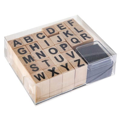 27 Piece Wooden Stamp Set: Assorted image number 2