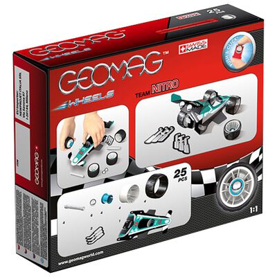 Geomag Wheels: Team Nitro Magnetic Construction Set image number 3