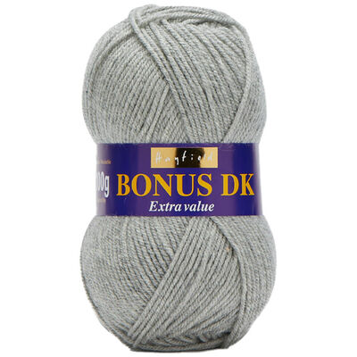 Bonus DK: Grey Marl Yarn 100g image number 1