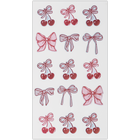 Cherry Bow Puffy Stickers: Pack of 15 image number 1