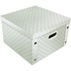 Grey White Star Collapsible Storage Box image number 1