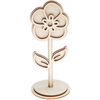 Make & Create Freestanding Wooden Flower: Assorted