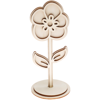 Make & Create Freestanding Wooden Flower: Assorted image number 1