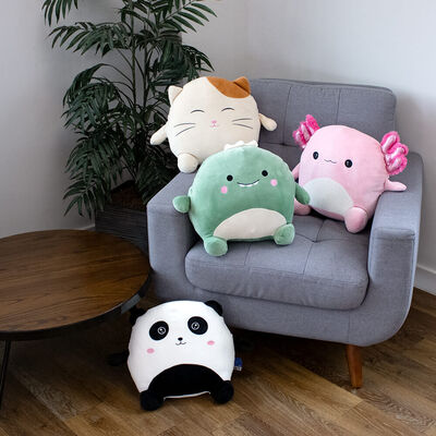 PlayWorks Hugs & Snugs Cream Cat Plush image number 3